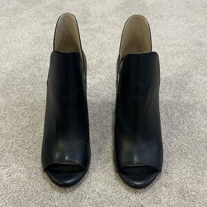 Cole Haan Black Peep-Toe Women’s Ankle Booties